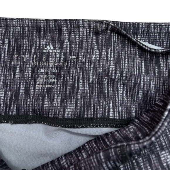 Adidas Climalite, High-Rise Leggings, Small, Black, Gray 🏃‍♀️‍➡️ - Picture 4 of 11